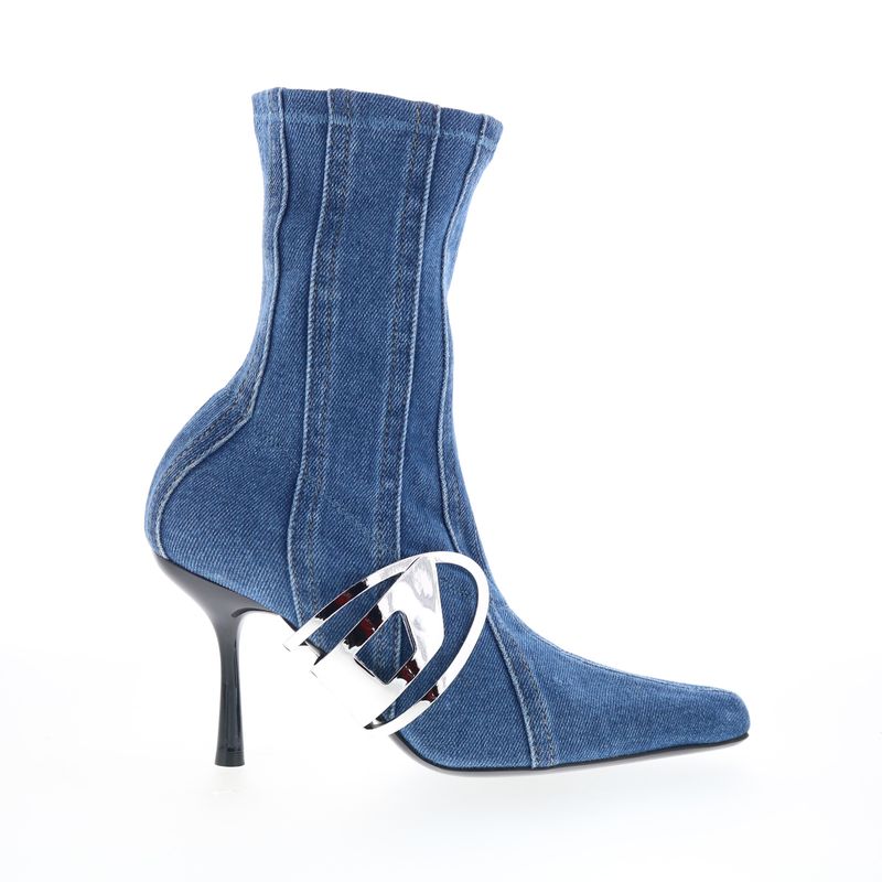 Diesel Womens D-Eclipse Bt C Blue Boots (Nwt)